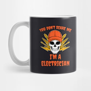 Skull Crossbones Electrician Costume Easy Halloween Mug